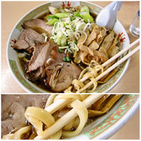 「ネギチャーシューメン+特盛+メンマ　1,090円」@手打ラーメン 長八の写真