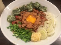 「やみつき台湾風まぜそば+追い飯(820+100円)」@極濃つけ麺 プルプル55の写真