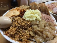 「まぜそば 大 全部増し ニンニク脂w」@ハイマウントの写真