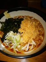 「たぬき（冷）330円」@六文そば 日暮里第1号店の写真