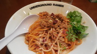 「汁なし坦々大盛り（限定）」@UNDER GROUND RAMENの写真