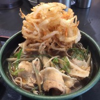 「肉南蛮（￥520）＋かき揚げ（クーポン）」@ゆで太郎 南青山一丁目店の写真