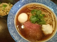 「【nijiの日限定】牛と真鯛の醤油そば＋鯛めし＝￥1200」@麺処 ほん田 nijiの写真