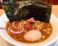 「味玉味噌そば　950円　海苔トッピング100円」@味噌の陣 Japanese Soba Noodles 蔦の写真