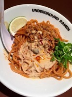 「【夏の限定第二弾！】冷やし汁なし担々(辛さ控えめ)￥830」@UNDER GROUND RAMENの写真