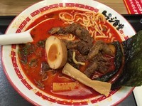 「旨辛 牛カルビラーメン+牛カルビトッピング」@トラジ食堂 ららぽーと富士見店の写真