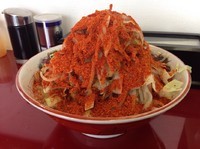 「小ラーメンかためヤサイからめ一味唐辛子」@ジラフの写真