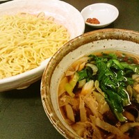 「鴨南蛮つけ麺」@ラーメン大至の写真