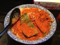 「濃厚狼煙ラーメン太麺ほぐし豚一味唐辛子930円」@狼煙 〜NOROSHI〜の写真