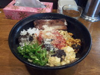 「ピザまぜそば」@はりけんラーメンの写真