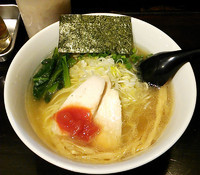 「淡麗塩ソバ￥７５０」@自家製麺ほうきぼし 神田店の写真