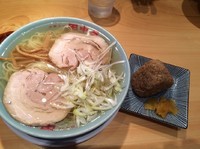 「冷かけ中華そば850円、肉めし150円」@中華そば 田中屋の写真