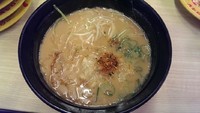 「鶏そぼろ入り西京味噌ラーメン」@スシロー 川崎水沢店の写真