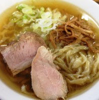 「らー麺（塩）200g」@くじら食堂の写真