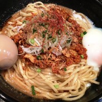 「坦々まぜ（温玉付）＋味玉＋追い飯（100g）」@まぜそば 一心不乱の写真