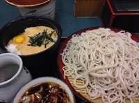 「山かけ丼セット超大盛【580円】」@小諸そば 新富町店の写真