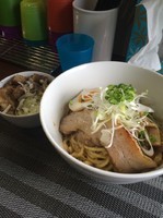 「汁なし醤油(大) & チャーシュー丼」@麺丼Dining 夢者の写真