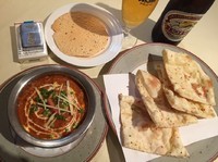 「マトンマサラカレー(ホット)＋ガーリックナン」@ロードブッダ 鶴見店の写真
