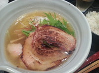 「銀笹塩ラーメン＋半鯛飯」@麺処 銀笹の写真