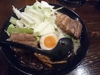 「たーこー麺・固め」@火の国らーめん てっぺん 市ヶ谷店の写真