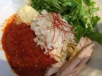 「トマカレまぜそば 650円」@まぜそば 一心不乱の写真