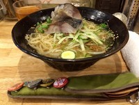 「炙り〆さば冷やし塩そば」@福島壱麺の写真