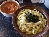 「辛つけめん　【中】」@でれ助の写真