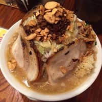 「バラスタ ミニ(野菜増しニンニク多め) 税込972円」@ガツ盛りラーメン バンブル 西浦和店の写真