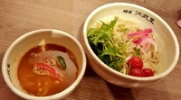 「カリーつけ麺（赤）【夏季限定】 \780」@麺屋 江武里の写真