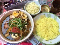 「チンギスハーン（涅槃）＋マジックのマッシュ＋蒸しめん」@マジックスパイス 下北沢店の写真