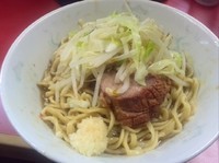 「汁なし（にんにく）」@ラーメン二郎 環七一之江店の写真