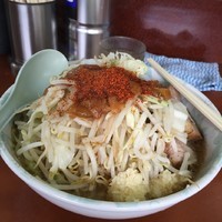 「小ラーメン+ニンニク+脂　700円」@ラーメン二郎 めじろ台法政大学前店の写真