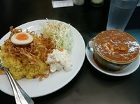 「赤い鶏カレー①④⑩（大盛同料金）790円」@カレーは飲み物。 ニュー新橋ビル店の写真