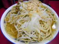 「小 麺硬め ヤサイ＋辛目＋アブラ」@ラーメン二郎 目黒店の写真