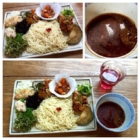 「☆もりもり野菜の甘辛つけ麺☆」@油揚げの写真