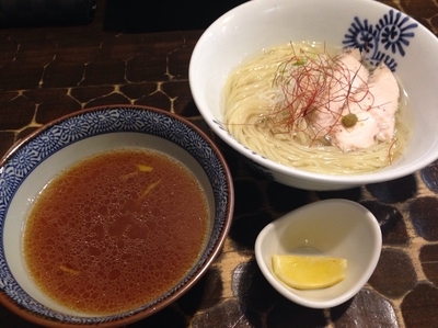 「淡麗鶏つけ蕎麦＋冷やし煮干まぜ蕎麦セット」@特級鶏蕎麦 龍介の写真