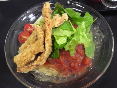 「【限定】冷やしトマト麺」@自家製麺SHINの写真