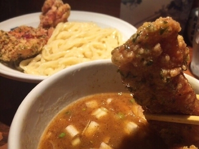 「鶏天つけ麺(870円)」@麺屋武蔵 二天 池袋店の写真
