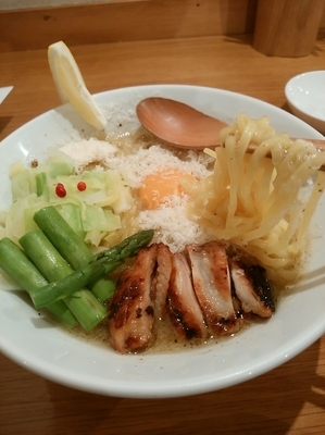 「トリポターナ820円他」@鶏ポタラーメン THANK 大門店の写真