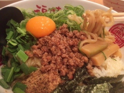 「台湾まぜそば(880円)」@徳島中華そば 徳福 川崎モアーズ店の写真