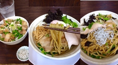 「油そばOLDSTYLE760円＋チャーシュー丼」@丸直の写真