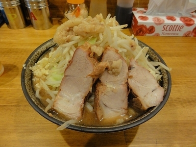 「ラーメン650円　ニンニク　脂」@ラーメン盛太郎の写真