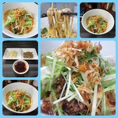 「汁なし担々（追い飯）＋辛夢者＋ニンニク＋サンショウ」@麺丼Dining 夢者の写真