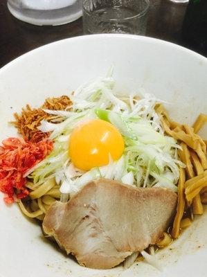 「海老しょうゆまぜそば」@らーめん えんやの写真