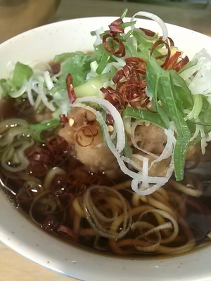 「ジャンボゲソそば」@一○そばの写真