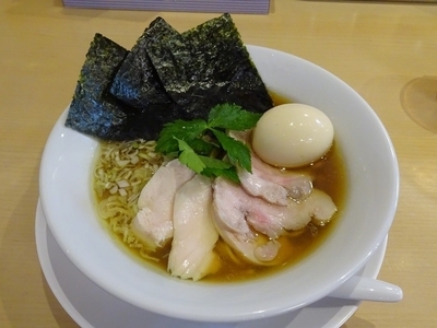 「特製平子煮干そば並盛り（950円）」@新橋 纏 京王高幡SC店の写真