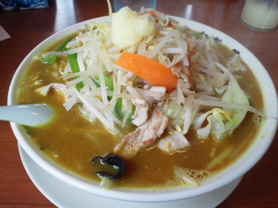 「野菜カレーラーメン 720円」@ラーメンねぎっこ 北福島店の写真