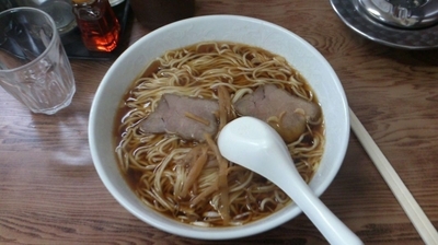 「Aセット（ラーメン＋半チャーハン＋焼売3個）_820円」@巴家料理店の写真