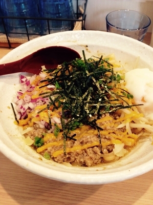 「まぜそば　小　ジャンク」@麺小屋 てちの写真