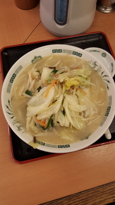 「野菜たっぷりタンメン＋餃子 700円」@日高屋 川口駅前店の写真